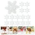 thumbnail image 4 of 100 Pcs Ornements Flocon de Neige Style Noël Bricolage Flocon de Neige Matériau Fait Main, 4 of 8