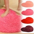 thumbnail image 7 of Hgallory Soft Chenille Thick Floor Mats for Bedroom Living Room, Non-Slip Floor Rugs for Entrance Sofa side, Valentine Decor Solid Color Floor Doormat, 20"x24"x0.8", 1 Pack, Red, Heart, 7 of 7
