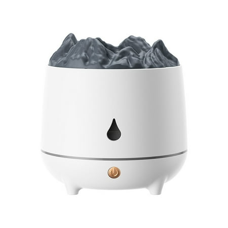 

yongmandr Mini Portable Desktop Humidifier with Lights Cold Mist USB Rechargeable 400ml Wireless Electric Humidifier for Car Home Office Home Supplies Ideal Gifts (White 1PC)