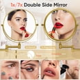 thumbnail image 2 of Espejo de Maquillaje de Pared GURUN M1406GJ 8" Aumento 7X Dorado, 2 of 7