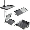 thumbnail image 4 of 24" Heavy Duty Folding Campfire Grill, Compact Swivel Grill Design, Fire Pit Grill for Campfire Cooking，Camping Griddle for Outdoor Open Flame Cooking, 4 of 10