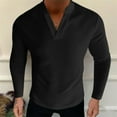 thumbnail image 2 of Vedolay Big and Tall Polo Shirts 2023 Fashion Long Sleeve Casual Blouses Tops Black,XL, 2 of 4