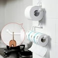 thumbnail image 4 of HATISS Metal Under Cabinet Paper Roll Rack Towel Holder Tissue Hanger Kitchen Home Doo, 4 of 8