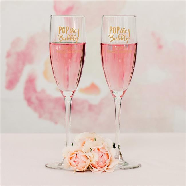 Weddingstar 535300 5.75 oz Personalized Champagne Flute Wedding Favor
