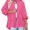 Azalea Pink, variant on luvamia Denim Jacket for Women Long Sleeve Button Down Jean Jacket Distressed Frayed Denim Jacket Coat Size S-2XL Fit Size 4-22