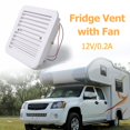thumbnail image 2 of 12V RV Fridge Vent with Fan Silent Trailer Side Air Ventilation Exhaust Fan, 2 of 7
