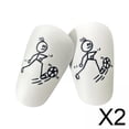 thumbnail image 1 of 2x2 Uds Mini Espinilleras De Fútbol Espinilleras Portátiles Equipo De Fútbol, 1 of 8