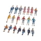 thumbnail image 3 of 50 Piezas Muñeco Escala 1/50 Figuras Plásticas Colores Miniatura Material Plástico Artesanal para Maquetas Edificios Exhibición Interior, 3 of 9