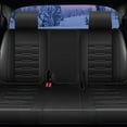 thumbnail image 3 of Car Seat Covers,Full Set 5 Seats Custom Fit for Chevy Trailblazer 2021-2024 Waterproof Faux Leather Seat Protector Vehicle Cushion Covers Compatible Airbag Full Set 5 Seats Black, 3 of 9