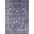 thumbnail image 1 of Ahgly Company Tapis d'Intérieur Rectangle Mid-Century Moderne Violet Bleu Marine Zone Orientale, 8' x 10', 1 of 6