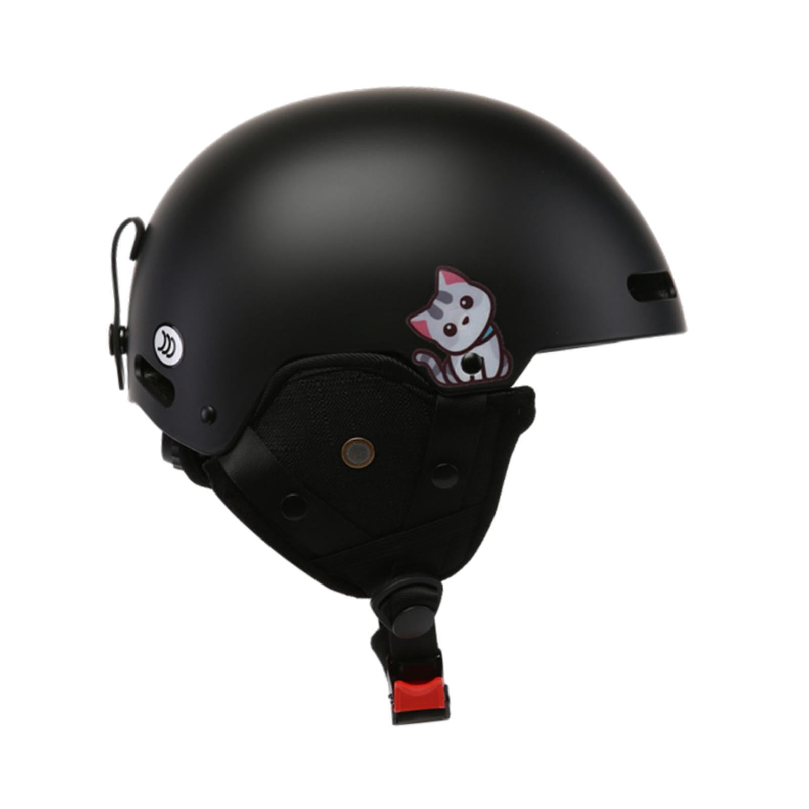 colaxi Ski Helmet Adjustable Portable Snow Helmet for Bicycling Biking Road Cycling Black