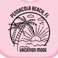 thumbnail image 4 of Inktastic Summer Vacation Mode Pensacola Beach Florida Boys or Girls Baby Bib, 4 of 4