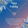 thumbnail image 2 of Anavia Happy Birthday Gifts Stainless Steel Fashion Necklace Birthday Card Jewelry Gift for Her, Birthday Gift for Friend-[Rose Gold Mini Crystal Heart,Blue-Orange Gift Card], 2 of 3