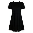thumbnail image 6 of Time and Tru Women's and Women’s Plus Cotton Swing Dress with Short Sleeves, Sizes XS-4X, 6 of 6
