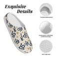 thumbnail image 5 of Lsque Snake Pattern Womens Comfort Cotton on Scuff With Memory Foam and Anti-skid Sole Slipper-37/38, 5 of 7