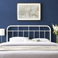 thumbnail image 2 of Headboard, Queen Size, Metal, White, Modern Contemporary Urban Design, Bedroom Master Guest Suite, 2 of 6