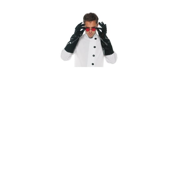 UNDERWRAPS Adults Black Vinyl Gloves - Halloween Accessories for Men & Women, Cosplay Gloves for Adults, LARP Accessory, Dress Up