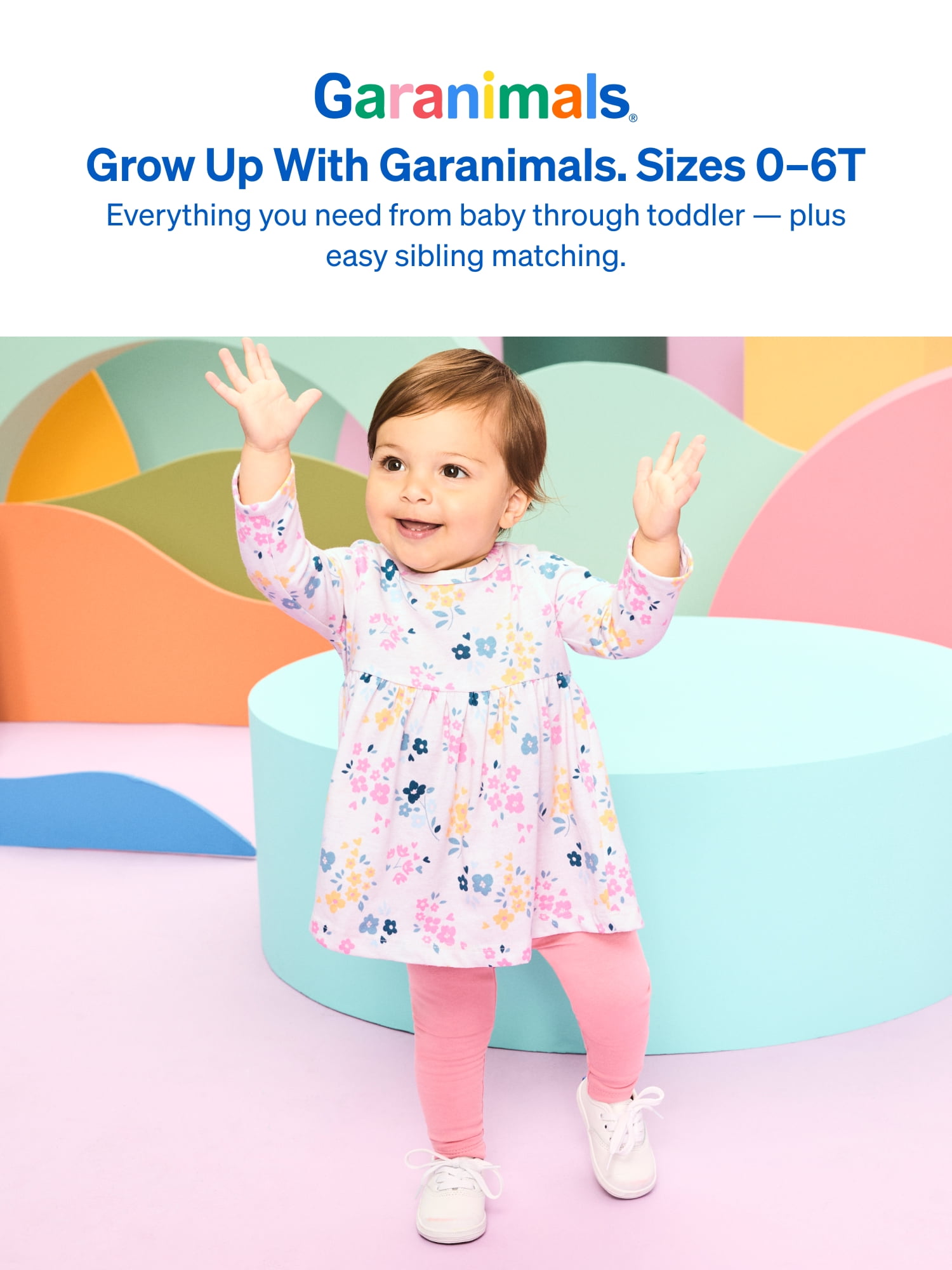 Garanimals Baby & Toddler Girl Dress 2-Piece Outfit Set, Sizes 0-6T