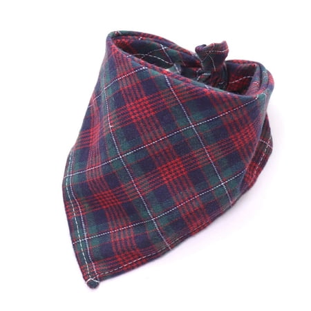New Scottish Classic Plaid Bow Ties Adjustable Neckerchief Dog Saliva Towel Pet Supplies Cat  Kerchief Dog Bandana Triangle Scarf 46
