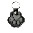 thumbnail image 2 of Cat Paw Print Pet Hair Memorial Keychain, 3D Black Claw Shape With Transparent Storage Window, Key Ring For Attaching To Belongings, 2 of 6