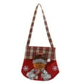 thumbnail image 2 of OEFNTAC Christmas Gift Doll Bags Knitted Storage Bag for Santa Snowman Deer Dolls Holiday Gift Bags 6.69x6.3x0.79in Outdoor Christmas Decorations, 2 of 9