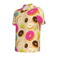 thumbnail image 4 of Wukai Donuts Men’s Polo Shirts,Quick-Dry Athletic Shirt,Classic Fit Shirts-Small, 4 of 8