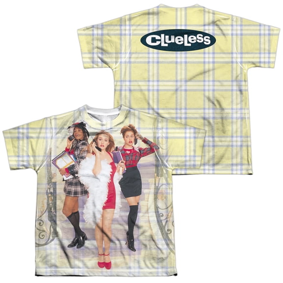 Clueless - Clueless Plaid (Front/Back Print) - Youth Short Sleeve Shirt - X-Large
