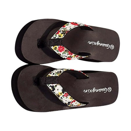 

Hvyesh Women Platform Flip Flops for Women Soft Thong Sandals Summer Casual Lightweight Comfortable Flat Slippers Walking Shopping Gathering Vacation Shoes