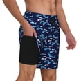 thumbnail image 3 of Fotbe Party Shark Cute Men’s Swim Trunks Quick Dry Swim Shorts Board Shorts with Mesh Lining-Medium, 3 of 9