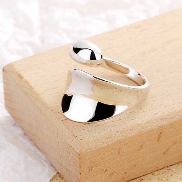 Anillos ajustables geométricos de Plata de Ley 925 para mujer, joyería hermosa de lujo, regalos, joyería femenina, dinero 925