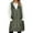 Army Green, variant on Landzoo One Winter Down Vest Warm Quilted Sleeveless Hooded Coat With Buttons And Zipper For Cold Weather Outdoor Activities Stylish Cozy Women's Outerwear Vests