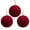 Red, variant on DAMAI 3Pcs 3.1 Inch Large Velvet Christmas Ball Ornaments, Vintage Christmas Plastic Ball Ornaments Flocked Christmas Tree Hanging Ornament for Xmas Party Wedding Home Decor (Red)