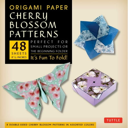 Origami Paper- Cherry Blossom Prints Large- 8 1/4