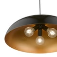 thumbnail image 4 of 49234-68 Livex Lighting Amador - 3 Light Large Pendant In Transitional Style-15.75 Inches Tall and 23.75 Inches Wide-Shiny Black/Polished Chrome, 4 of 11