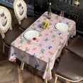 thumbnail image 2 of Pink Butterfly Colorful Wing Pattern Rectangle Tablecloth 60"x102",Waterproof Polyester Rectangle Table Cloth, Wipeable Spillproof Polyester Tablecloth for Dining, Camping, Indoor and Outdoor, 2 of 6