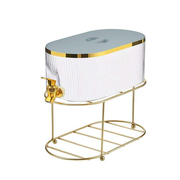 Dispensador de bebidas con grifo, dispensador de bebidas, resistente con soporte para hervidor frío verde