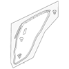 Genuine OE Toyota Door Weather-Strip - 67872-WB002
