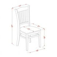 thumbnail image 7 of East West Furniture Antique 3-piece Traditional Wood Dining Set in Oak, 7 of 7