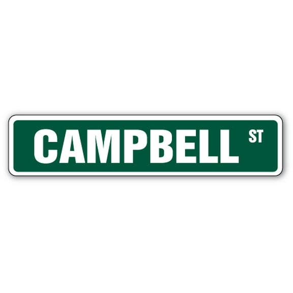 CAMPBELL Street Sign Childrens Name Room Sign | Indoor/Outdoor |  30" Wide