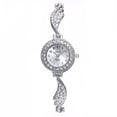 thumbnail image 1 of Shisuyan 1Pc Fashion Rhinestone Watch Woman Wing Bangle Watch Quartz Watch (Silver), 1 of 1