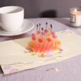 thumbnail image 4 of Tarjeta de cumpleaños emergente 3D, cartas de feliz cumpleaños, tarjetas de patrón de pastel de cristal para baby shower, niños, niñas, niñas, tarjetas de bendición, regalo Feliz Sencillez, 4 of 5