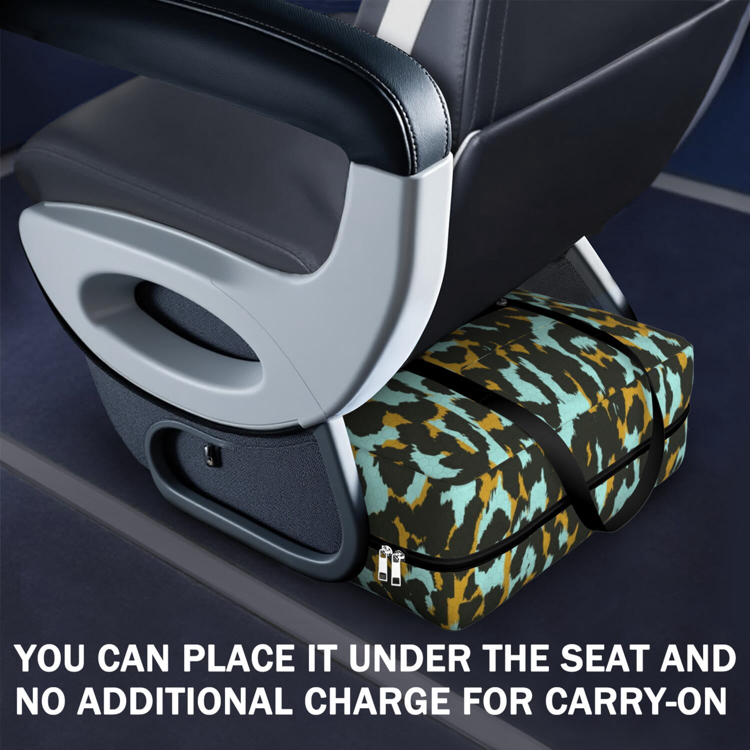 For Spirit Airlines Personal Item Bag 18x14x8 Inch, Boho Floral Weekender Travel Bag, Foldable Travel Duffel Bag Underseat Carry on Bag with Luggage Sleeve for Women and Men 30L