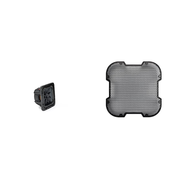 Kicker L7S84 L7S 8" Subwoofer, Dual Voice Coil, 4-Ohm & 52GL78 Grill Bundle