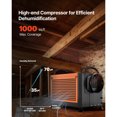 thumbnail image 2 of KFFKFF 70-Pint Commercial Dehumidifier with Pump, Portable Unit for Basements, Storage Rooms, and Industrial Spaces, Features Auto Defrost and Drainage, Durable Steel Construction, 2 of 9