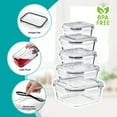 thumbnail image 5 of Sorbus Glass Food Storage Airtight Containers Set of 14 with Lids (28 Pcs), 5 of 7