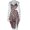 Leopard, variant on Women's Leopard Print Halter V-Neck Sleeveless Split Dress, Backless, Asymmetrical, Sexy