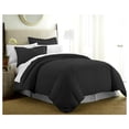 thumbnail image 3 of Black 3 Piece Duvet Cover Set King/California King, by Simply Soft, 3 of 8