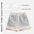 thumbnail image 3 of FORMRS Boys Swim Trunks Quick Dry Mesh Liner Boardshorts Sizes XS-XL, Striped Crab, 3 of 7