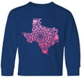 thumbnail image 3 of Inktastic Texas Silhouette Mandala Long Sleeve Youth T-Shirt, 3 of 5