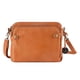 thumbnail image 1 of Bolsa de hombro cruzada de tres capas, bolso de ocio plegable al aire libre, marrón, 1 of 3